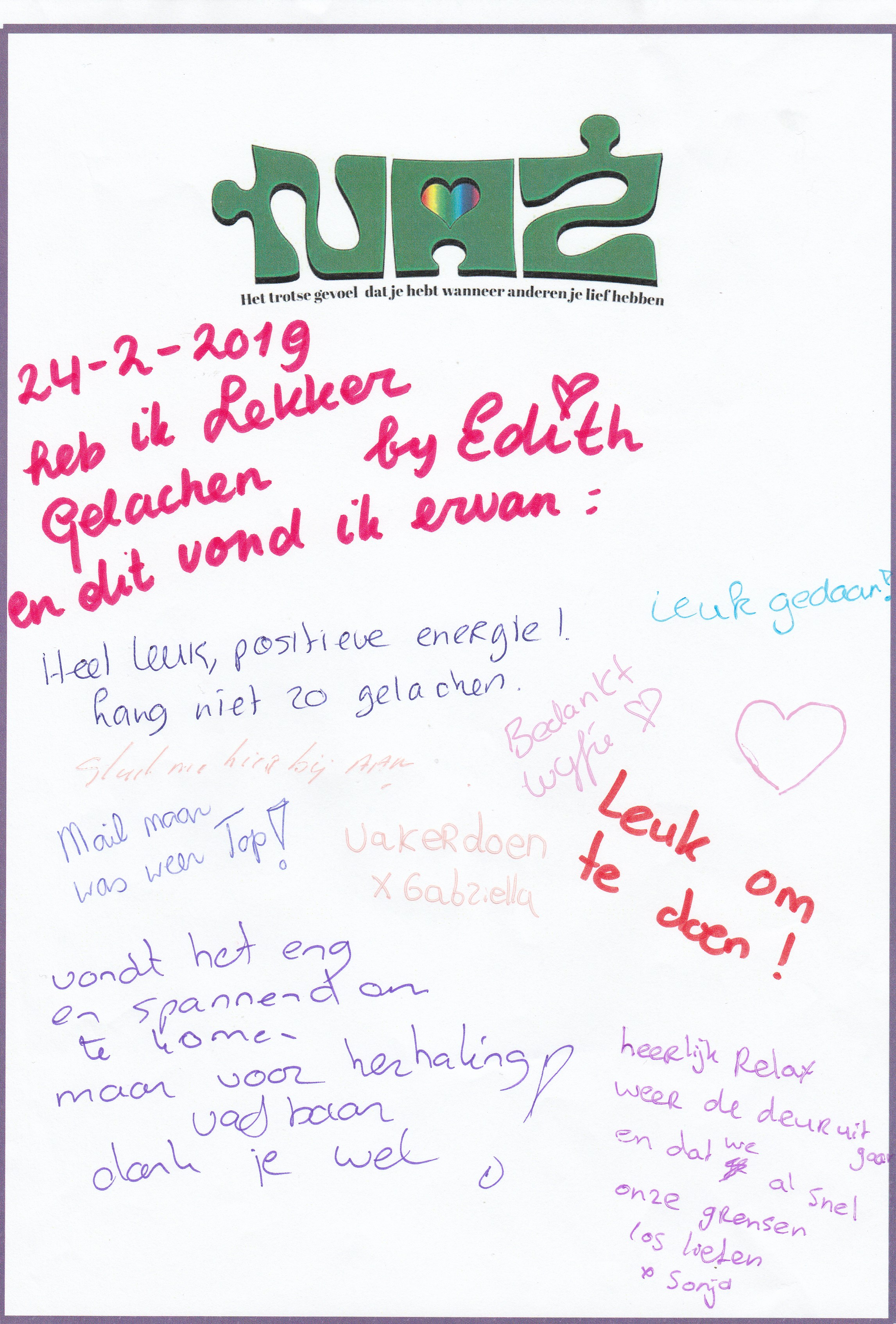 Reacties lachyoga feb 2019